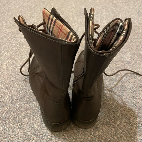 Brown combat boots - Picture 4 of 7